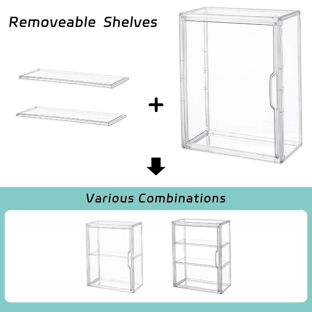 Transparent Acrylic Acrylic Display Box Acrylic Stackable Design Transparent Organizer Large Capacity Multi-layer