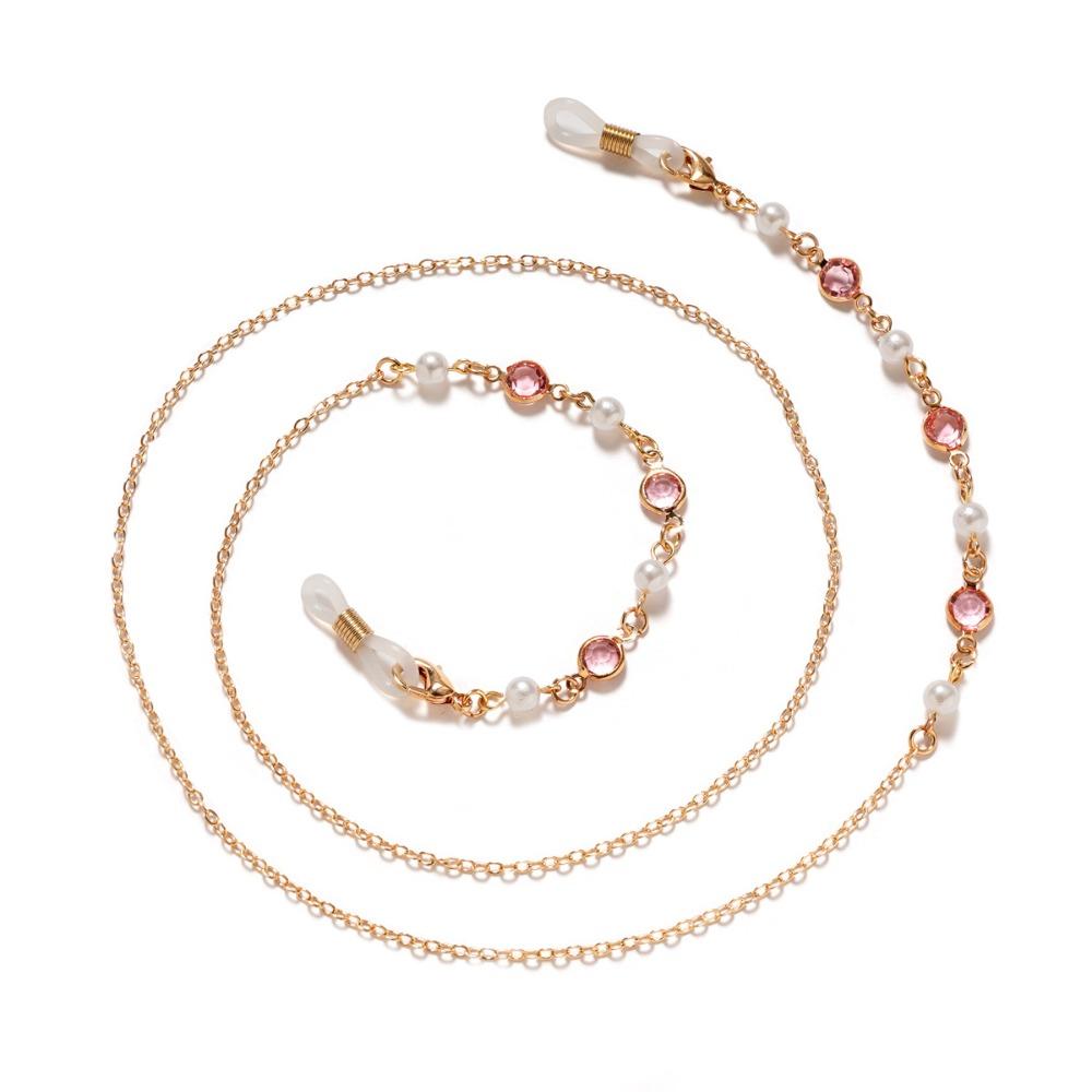 1PC Pearl Beaded Eyeglasses Chain Alloy Sunglasses Lanyard New Glasses Strap Fashion Accessory