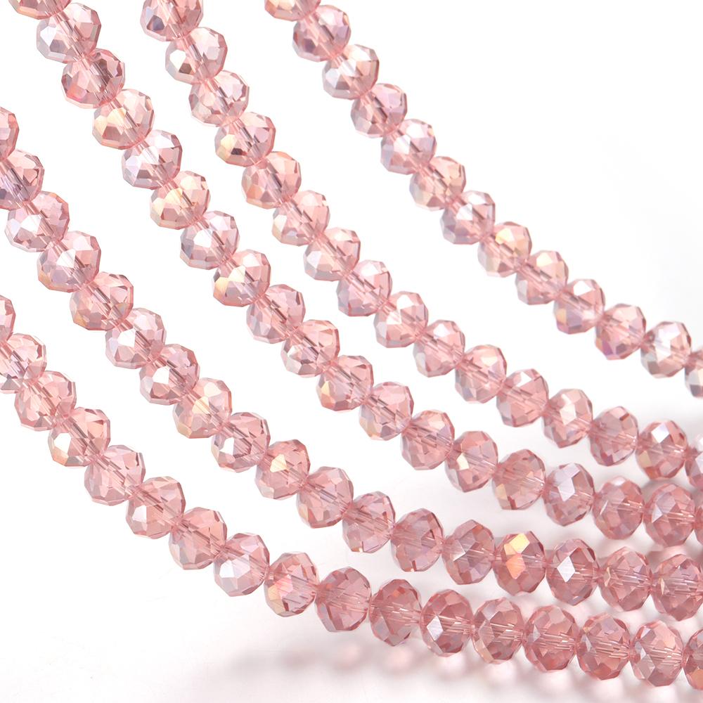 3/4/6/8/10mm Colorful Faceted Crystal Glass Beads Loose Spacer Beads For Jewelry Making DIY Bracelet Necklace Accessories