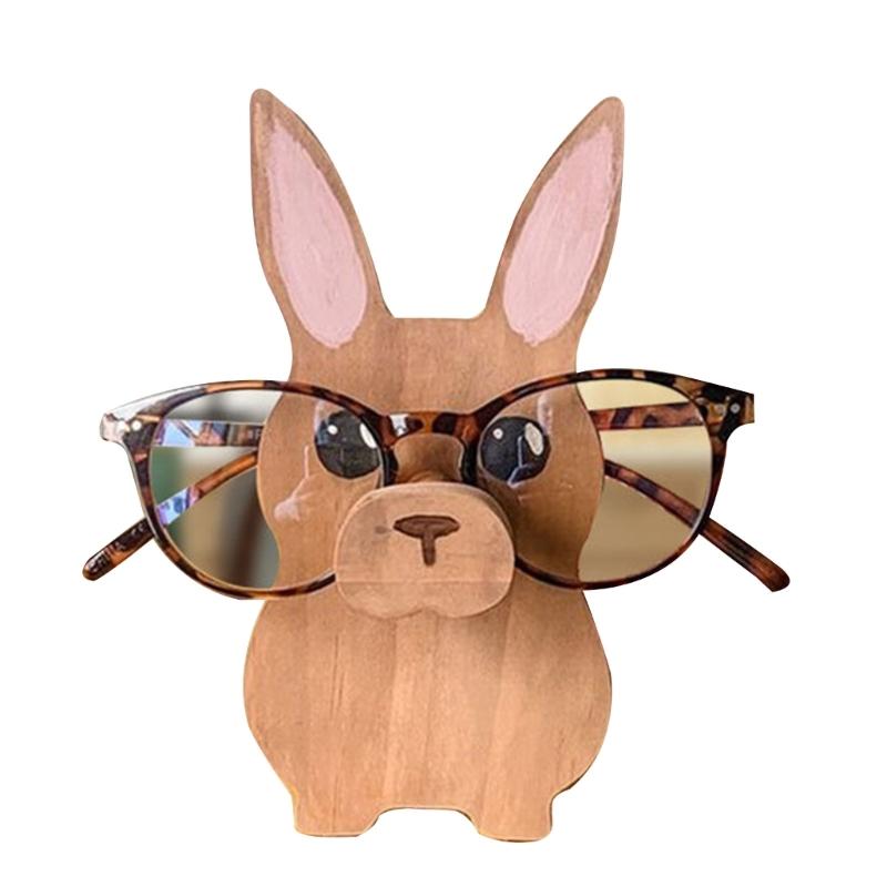

Подставка для очков с животными, 3D-резные деревянные фигурки животных, полка для солнцезащитных очков, подставка для очков, держатель для ювелирных изделий X3UC