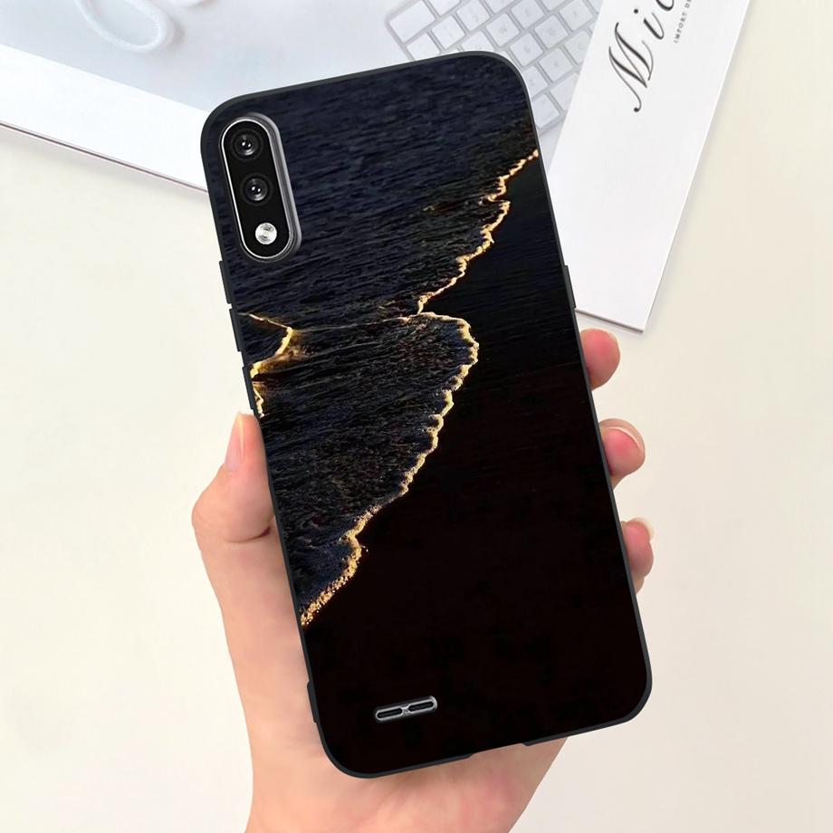 For LG K22 2020 Phone Case Back Cover Stylish Pattern Soft Liquid Silicone TPU Coque Fundas LGK22 K 22 Panda Housing