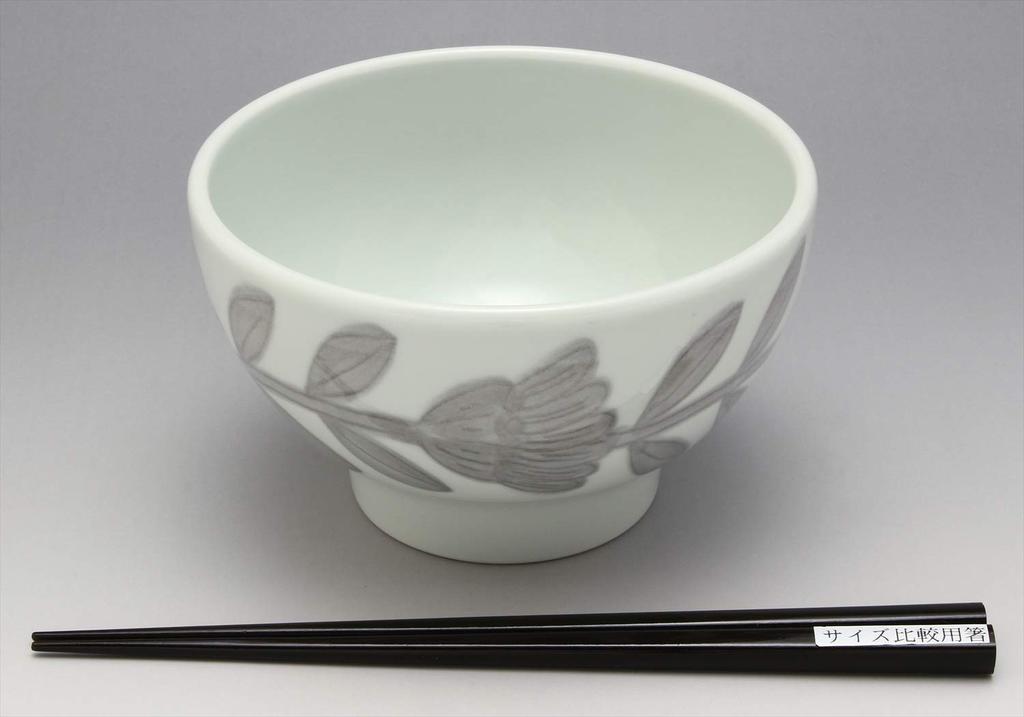 Hasami Ware Nishiyama Kiln Small Bowl Daisy Gray Diameter 14 X Height 8cm Porcelain Microwave Safe Dishwasher Safe Made In Japan Approx.