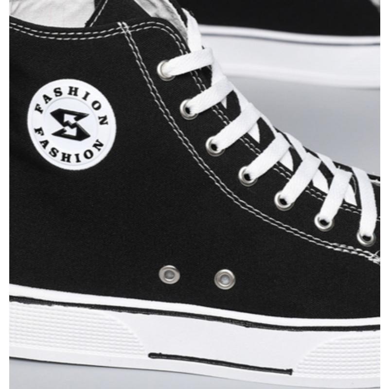 2025 Spring and Summer High Top Canvas Mens Shoes Comfort Men's Canvas Shoes Fashion Fresh Men Casual Shoes Breathable Sneaker