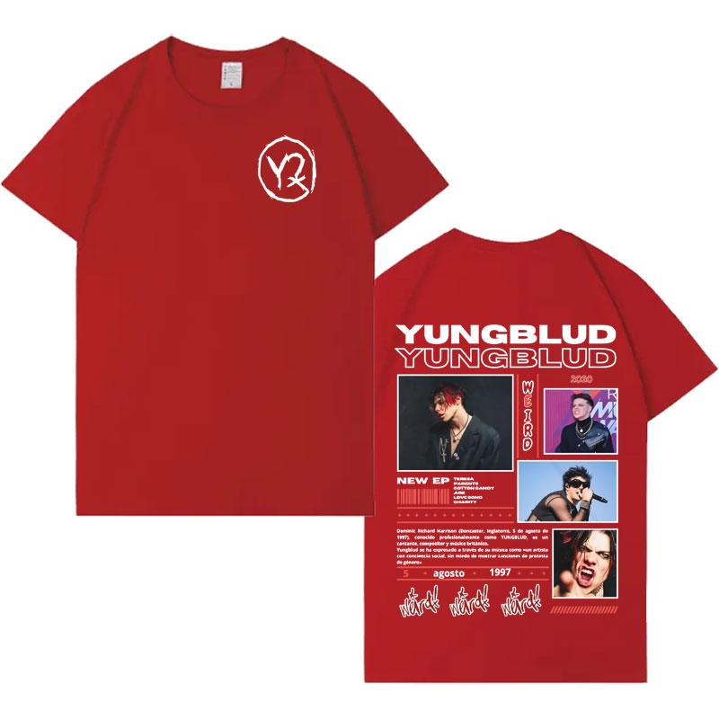 

Singer Yungblud New Album Tour Tshrits Men Casual Loose Pure Cotton T Shrit Aesthetic Gothic Oversized Y2K Cozy Tshrit Hot Sale S