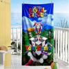 Digital Circus Personalized Text Beach Towel Quick-Dry Soft Microfiber Perfect for Traveling Yoga Camping and Swimming