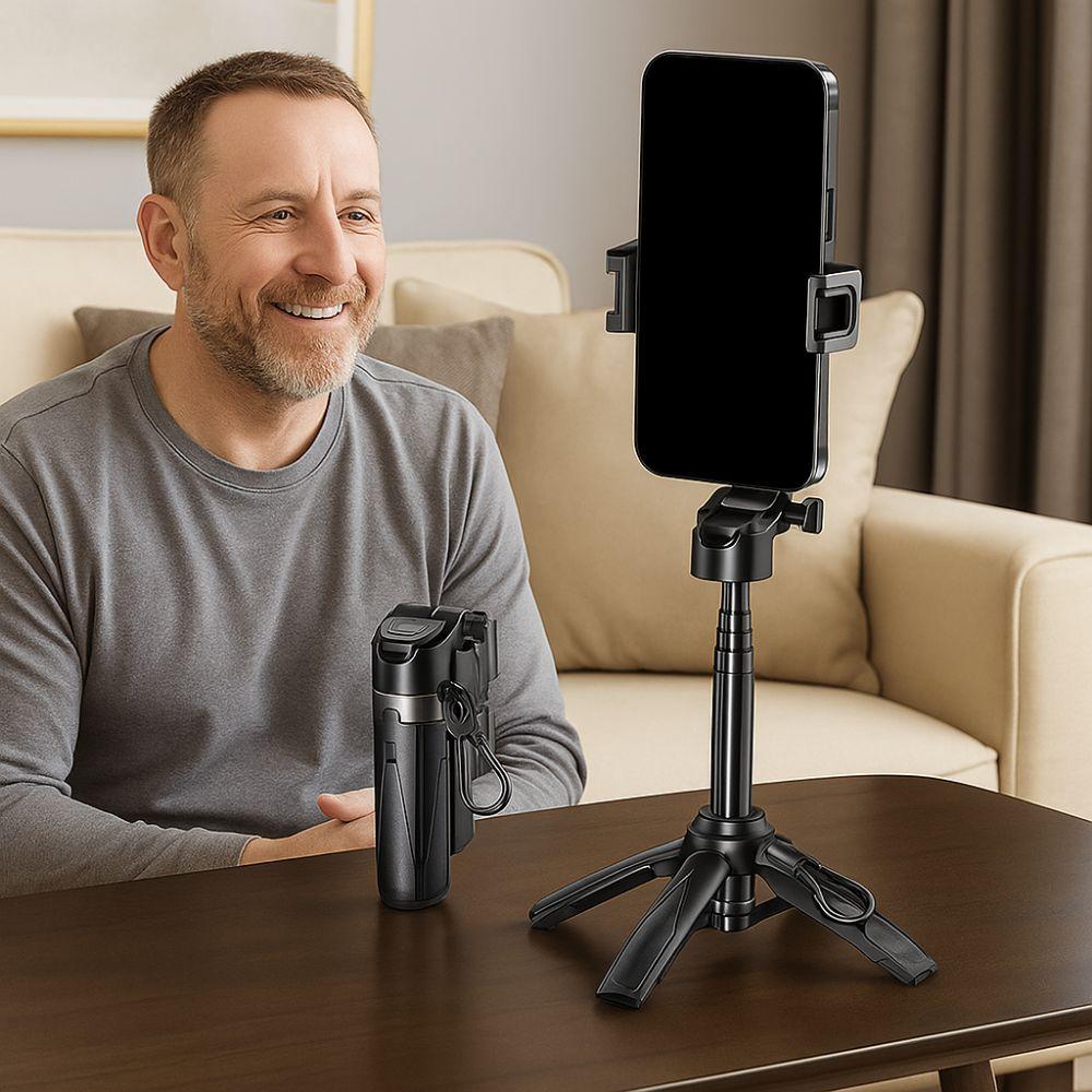Extendable Bluetooth Selfie Stick 360° Rotation Selfie Stick Tripod  for Home