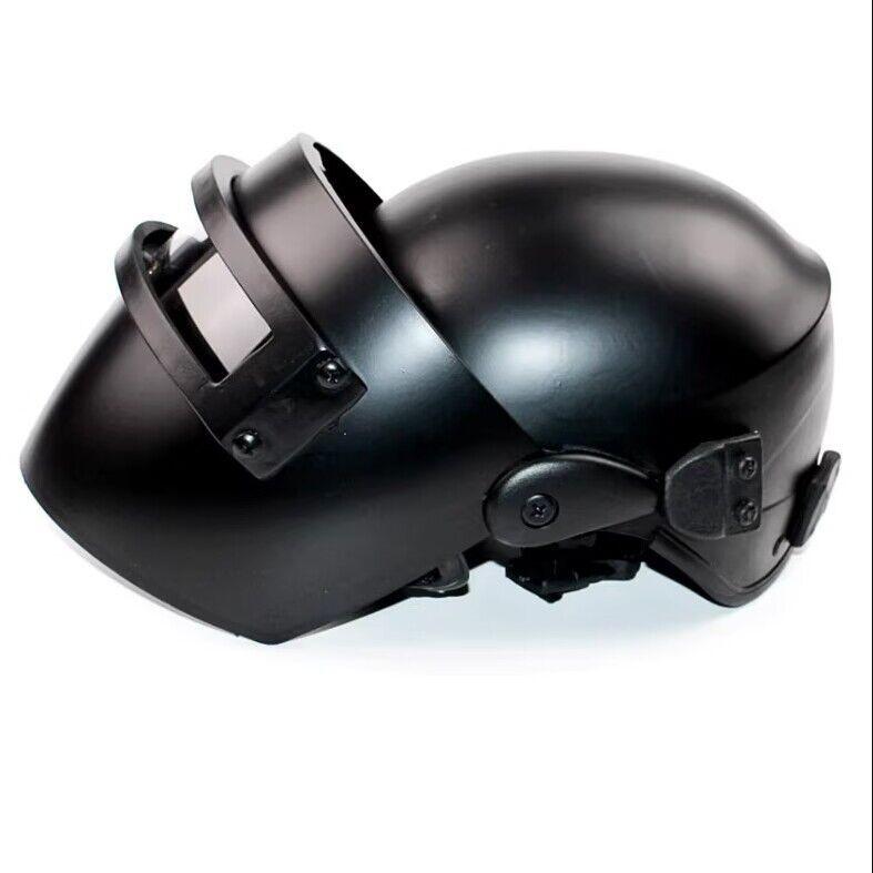 Premium Game Mask For Adult Role Play Featuring Silvery Chicken Dinner Helmet Design