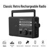 PANDA T37 Retro Portable Rechargeable Full Band FM Radio for Seniors