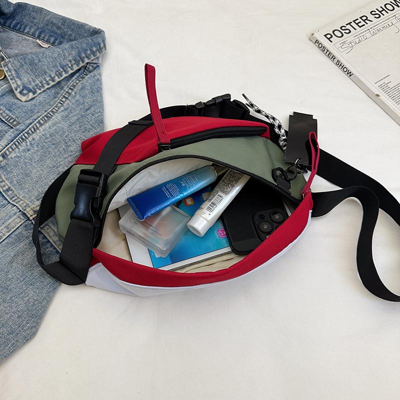 New Nylon Waist Bag Pack Purse Casual Large Phone Belt Chest Bag Pouch Women'S Travel Phone Bag Unisex Fanny Banana Bag