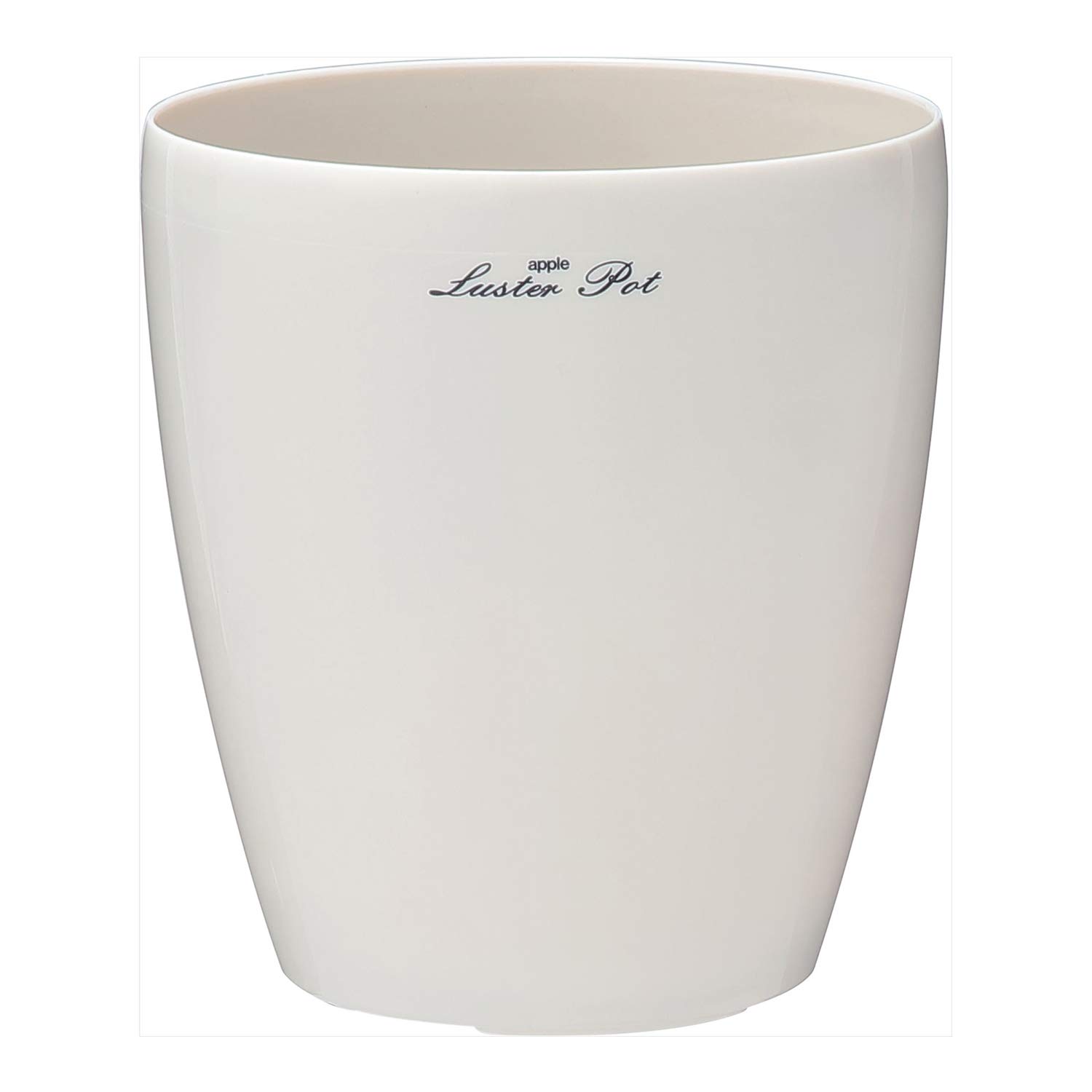 

Appleware Pot, Pot Cover, Luster Pot, 185 Type, White, Soil Capacity 3L, Depth 18.4 x Width 18.4 x Height 20.2 cm, Inner Pot Size 5 Pot, Made in Japan белый