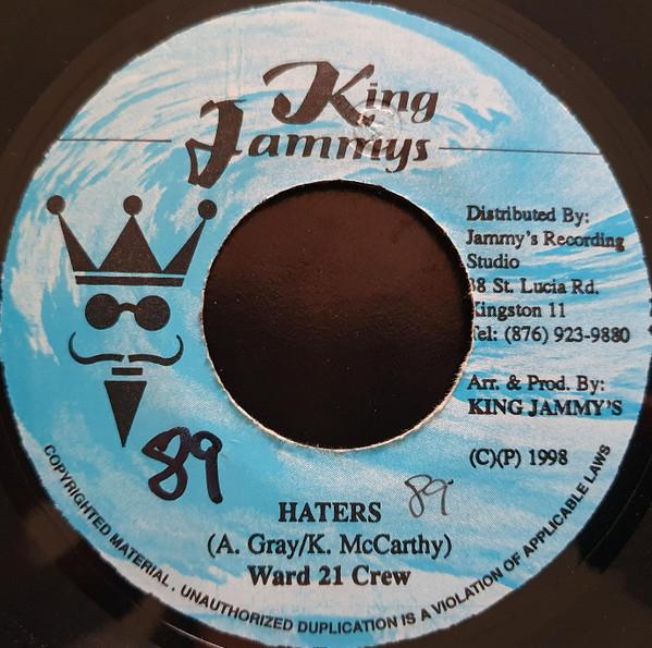 

7inch Record WARD 21 Haters NONE King Jammys 1998 Jamaica Reggae Ska Dub Used