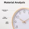 10inch Decorative Wall Clock Nordic Style Silent Scale Clock Wooden Wall Clock  Home Decoration