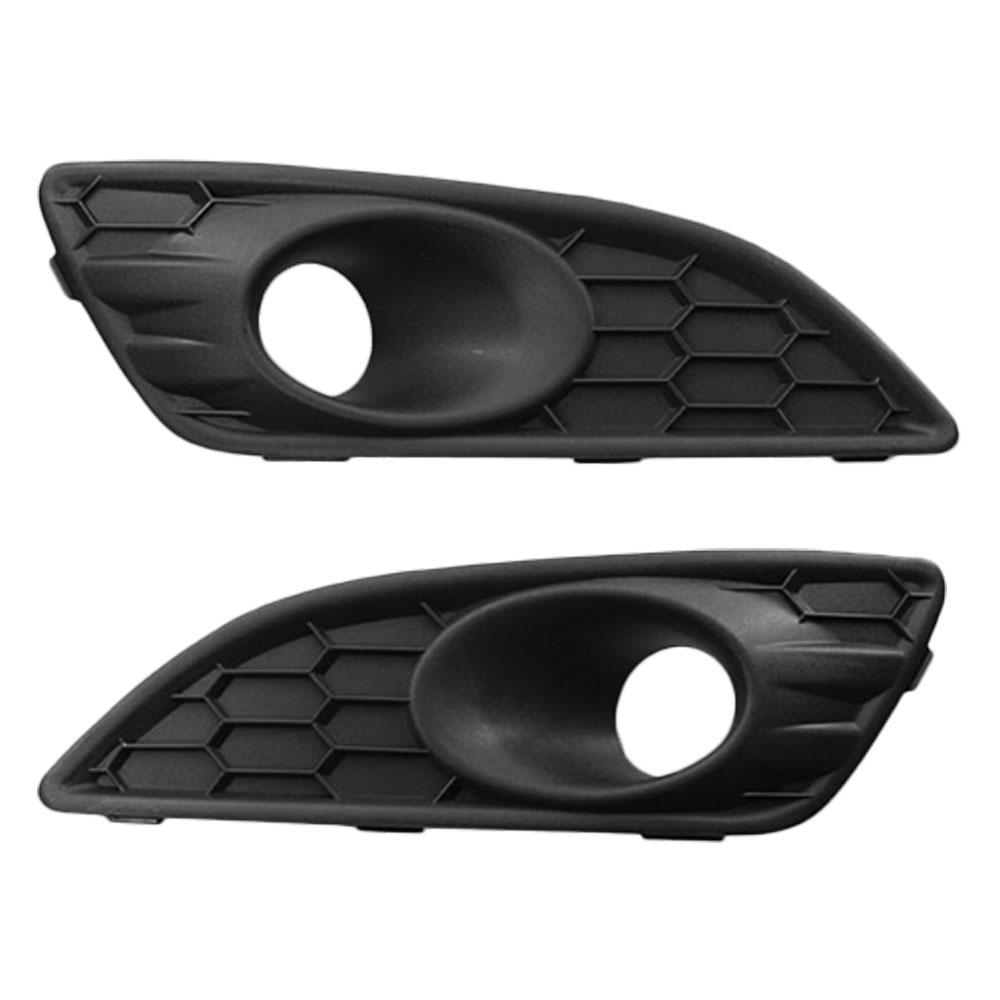 2Pcs Car Front Bumper Cover Frame Lower Honeycomb Fog Lamp Grille Grill for Ford Fiesta 2013 2014 2015 2016 2017 D2BZ15266CB