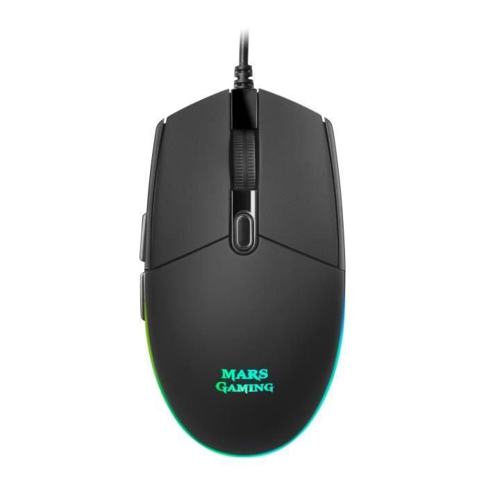 Pack Clavier Souris RGB Gamer - Mars Gaming - MCPTKL - TKL - Noir - Éclairage RGB Breathing & Flow