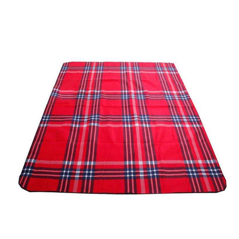 Waterproof Outdoor Camping Picnic Mat with Double-Sided Velvet and Aluminum Film