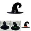 Velvet Witch Hat Red Witch Costume Accessory For Halloween Party