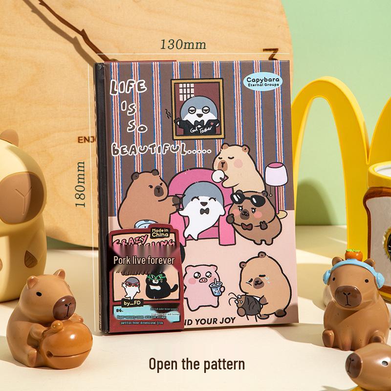 Cute Cartoon Zoo Notebook: Ideal Diary and Gift for Elementary Students