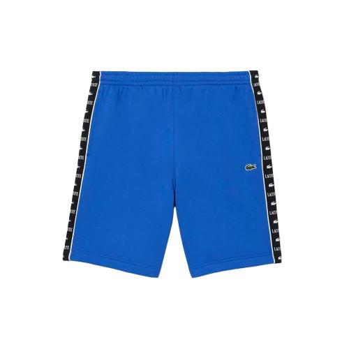 Lacoste Mens Fleece Stripe Logo Shorts