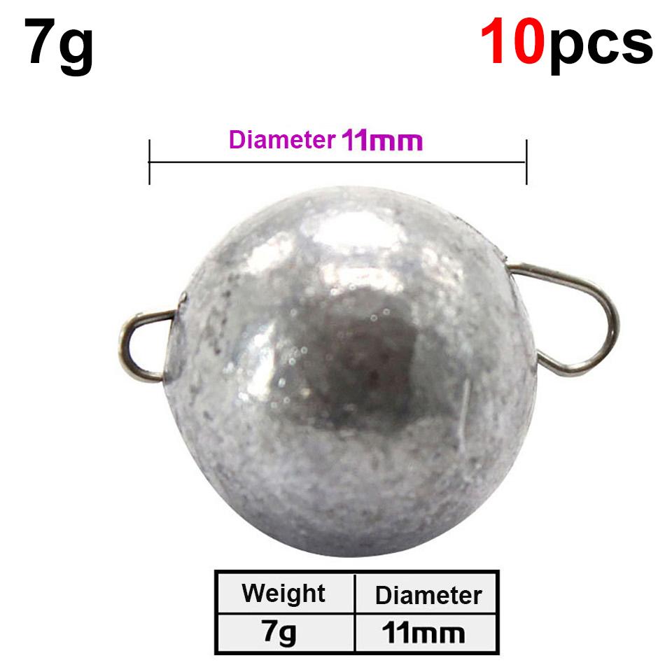 

10 шт. рыболовных грузил 2 г/3 г/4 г/5 г/6 г/7 г/8 г/10 г/12 г пуля вес джиггинг для быстрого погружения набор для глубоководной рыбалки на окуня