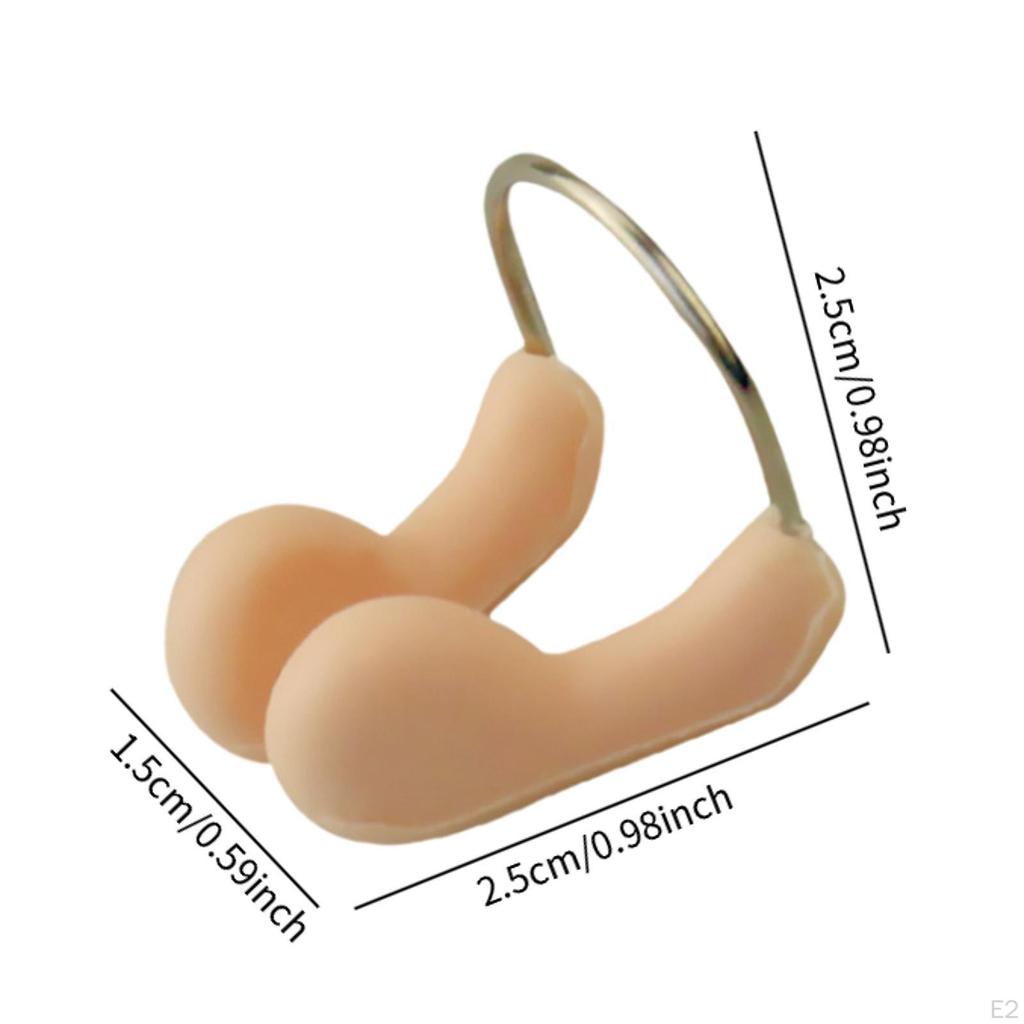 Schwimmen Nasenklammer Silikon Nasenstöpsel Damen Herren Zubehör Leicht Kompakt Schutz Wasserdicht