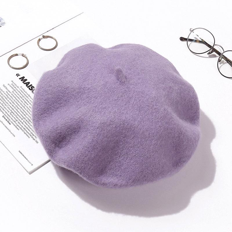 Women's Retro Wool Beret - Autumn/Winter Korean Style Pumpkin Painter Hat