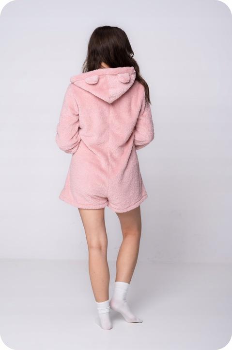 PIŻAMA ONESIE Kigurumi Kombinezon Przebranie Kostium MIŚ BRUDNY RÓŻ [ONESIE13]