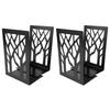4Pcs Bookends Metal Desk Book Ends Simple Decorative Stopper Easy Storage Bracket