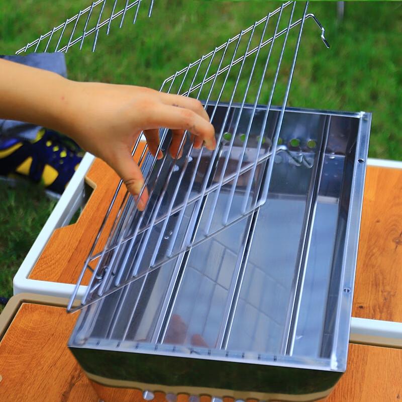 Portable Folding Stainless Steel Charcoal BBQ Grill