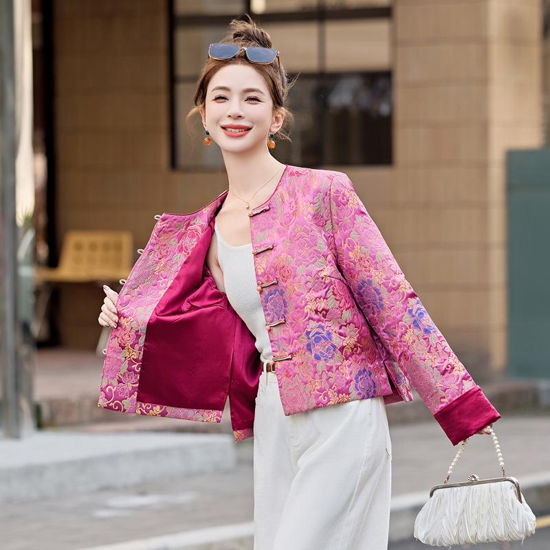 2025 Spring Collection: Women's High-End Chinese Style Jacquard Jacket (SY1700)