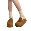 Thick-soled Velvet Birkenstocks, Bag Head, Fluffy Half Slippers, and New Autumn and Winter Cotton Slippers.