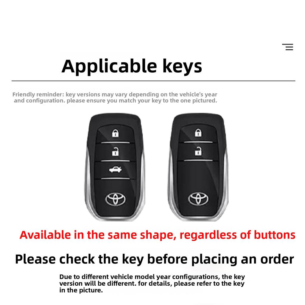 Soft  Car Key Case Full Cover Shell Protector for Toyota Corolla Camry RAV4 CHR C-HR Hilux Prius Land Cruiser Prado