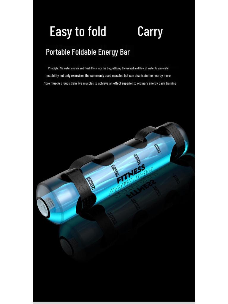 Portable Inflatable Weighted Water Bag for Strength and Balance Training