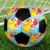 Pokemon Indoor Soccer Ball Colorful Machine Stitched PVC Size 5 Team Training Competition Ready Durable High-Bounce Cool Sports Gift