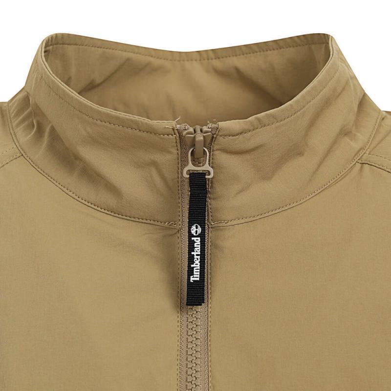 Timberland Dwr Sports Zip-Up Stand Collar Jacket Men Jackets Brown A5RNT-918