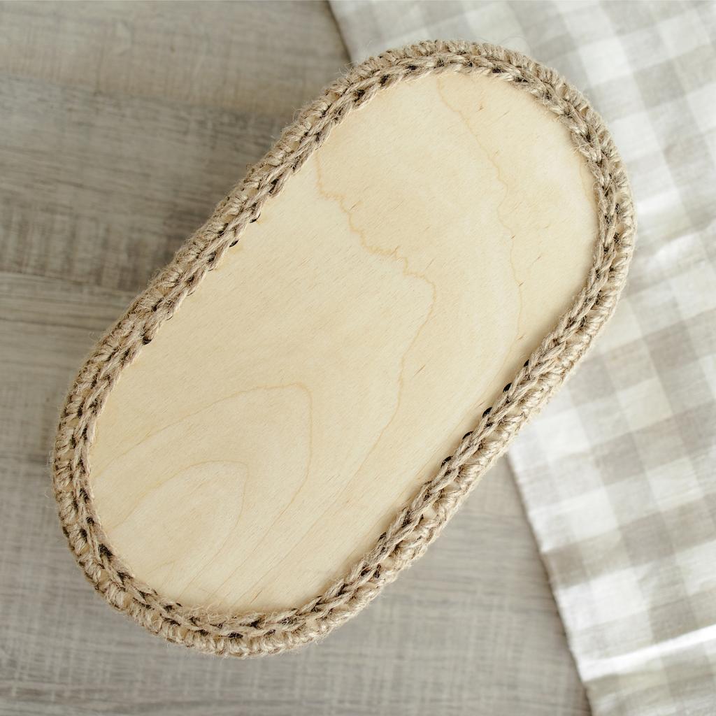 4 Stück Häkelkorb-Boden 5,5" Rund Holz Häkeltaschen Boden Unfertiges Holz für DIY Bastelkorb Häkeltasche Strickbasis