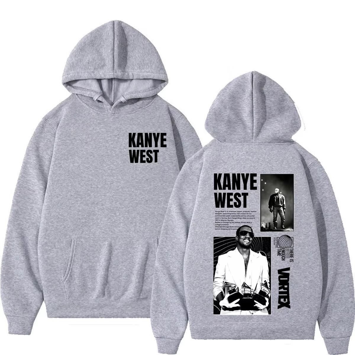 Rapper Kanye West Tour 2026 Print Hoodie Herren Damen Mode Sweatshirt Langarm Gothic Punk Harajuku Hoodie L
