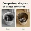 Waste Bin Rotating Fixed Clip Garbage Bag Side Button Waste Basket Fixation Trash Bag Non-Dirty Hand Holder Storage Tool