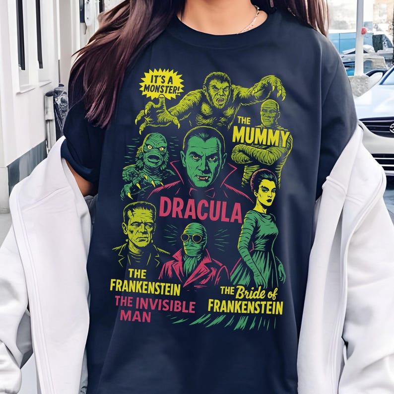 Vintage 90s Halloween Movies Shirt, Retro Horror Night Tshirt, Halloween Vibes Unisex T-Shirt XXXL