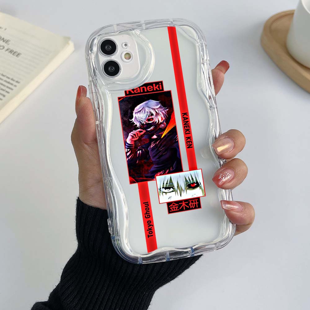 Samsung Galaxy A24 A54 A34 for iPhone 15 14 Xiaomi Poco X6 Pro Redmi 10C Huawei P30 Honor 90 Cases NY21 Tokyo Ghoul exclusive Cream pattern Soft Case
