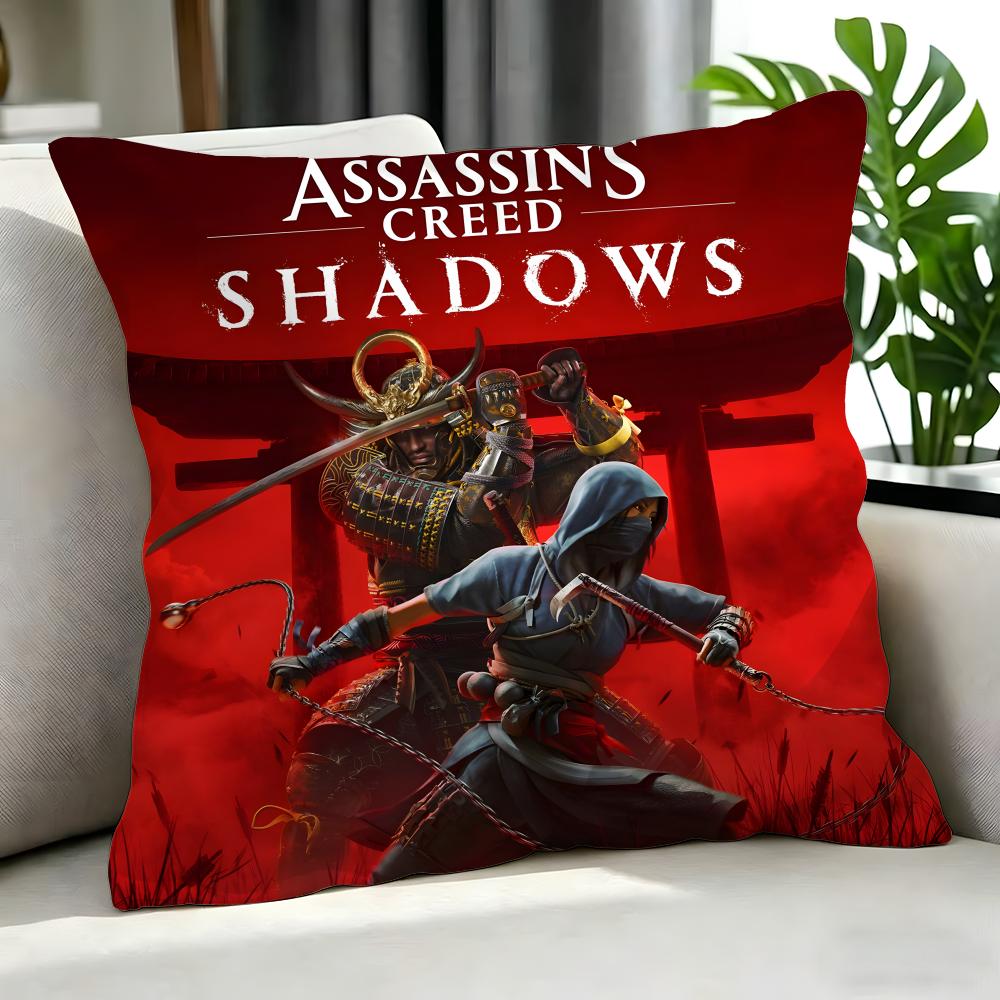 game Assassins Creed Shadows Cushion Cover Cushion Cover Set Pcs x x x Pillowcase Decorative Sofa Home Decor