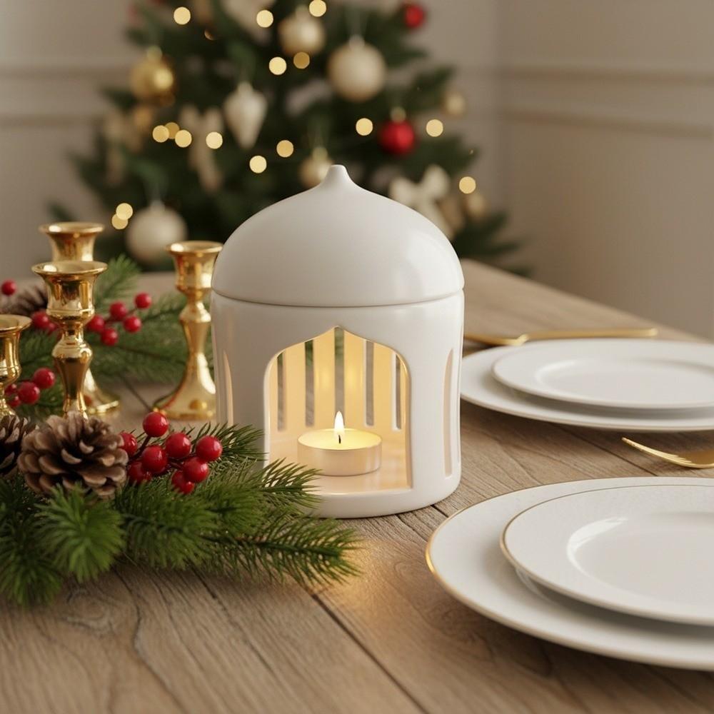 Ethnic Candle Holder Traditional Tea Lights Holder Islamic Lantern Candle Base Tabletop Decoration