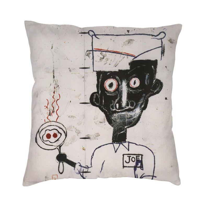 Basquiats New York Street Graffiti Cushion Cover 60x60cm Polyester Throw Pillow Case for Sofa Square Pillowcase Home Decorative