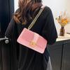 2025 new Korean version fashion chain bag trend texture casual color matching commuter shoulder oblique span bag