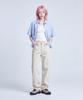 Santokalle Washed Wide Cotton Pants (Oatmeal)