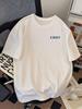 MenS 100 Cotton Casual ShortSleeve TShirt with a Round Neck Trendy Design Versatile for Summer Featuring Print Patterns