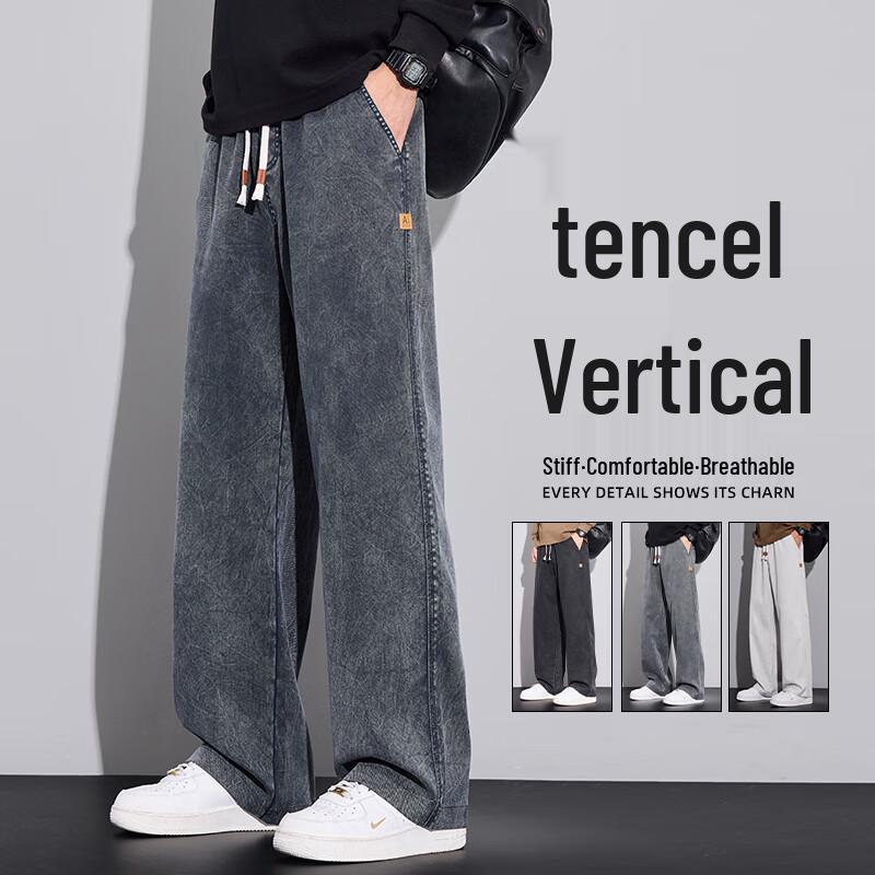 

TUCANO Men s Lyocell Relaxed Straight Leg Casual Pants 2XL
