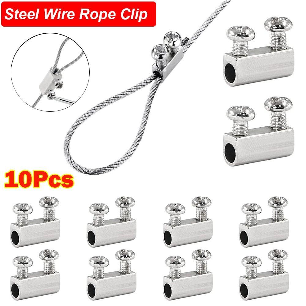 Copper Steel Wire Rope Clip Metal Hanging Clip New Stainless Steel Cable Clamp