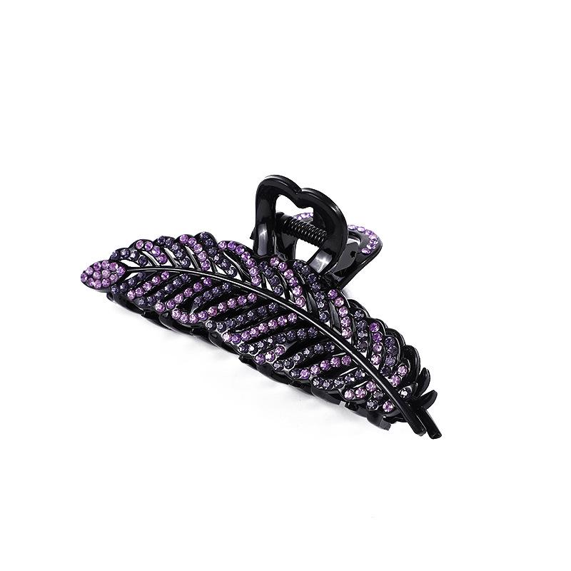 Elegant Rhinestone Diamond-Studded Shark Clip for Women