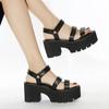 2024 Winter 8cm Heels New Summer Holiday Trend The Bottom Of The Sponge Cake And The Sandals LHX