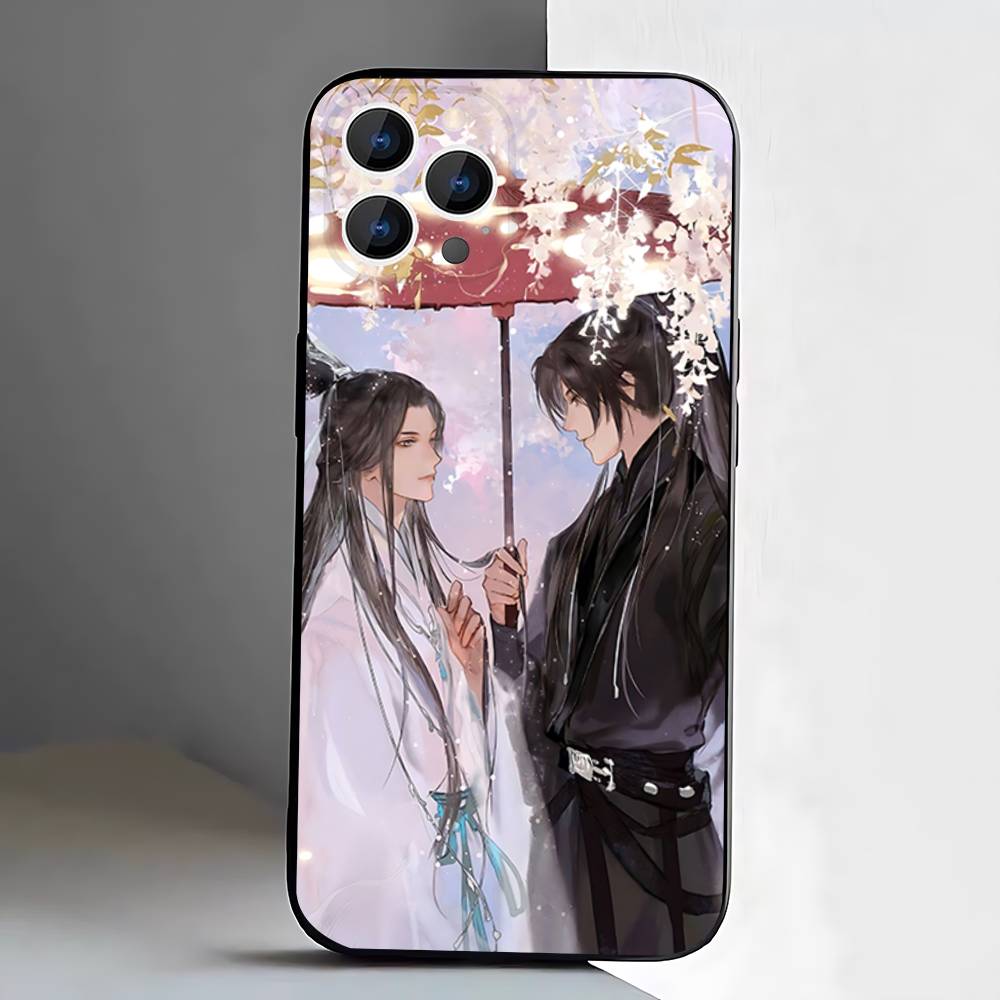 The Husky and His White Cat Shizun Phone Case For iPhone 17,16,15,14,13,12,11,Pro,XS,Max,XR,Plus,E,SE4,Mini Black Soft Cover